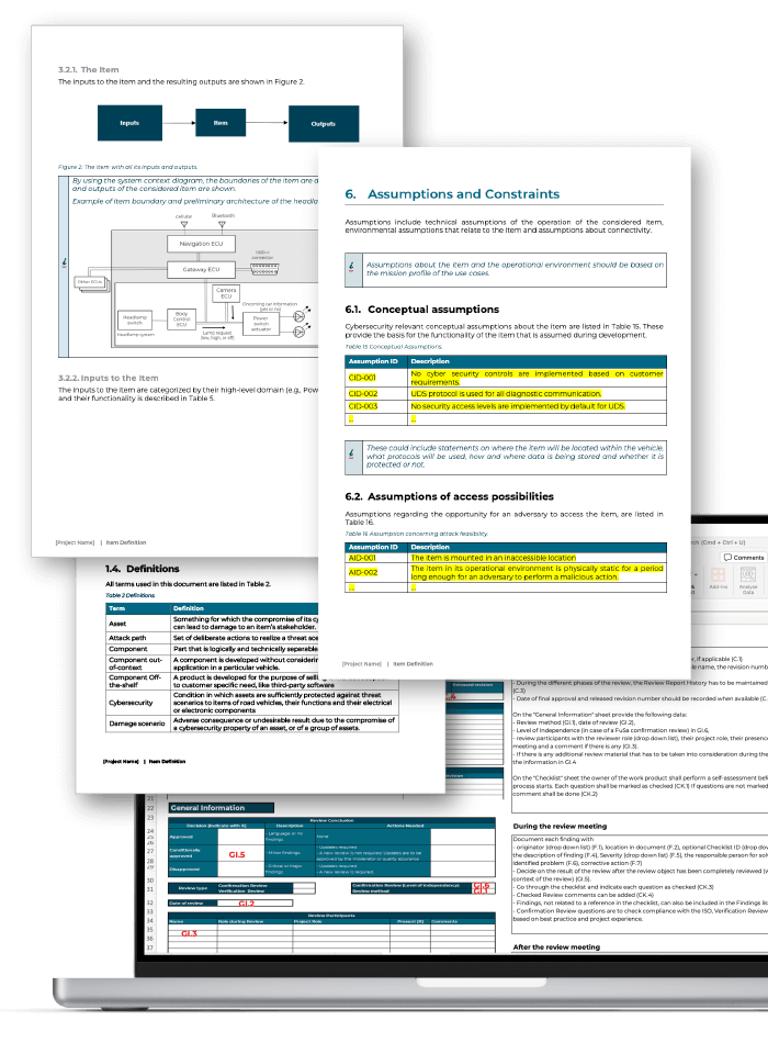 ISO/SAE 21434 Templates as Word/Excel: Download Now | CYEQT Knowledge Base