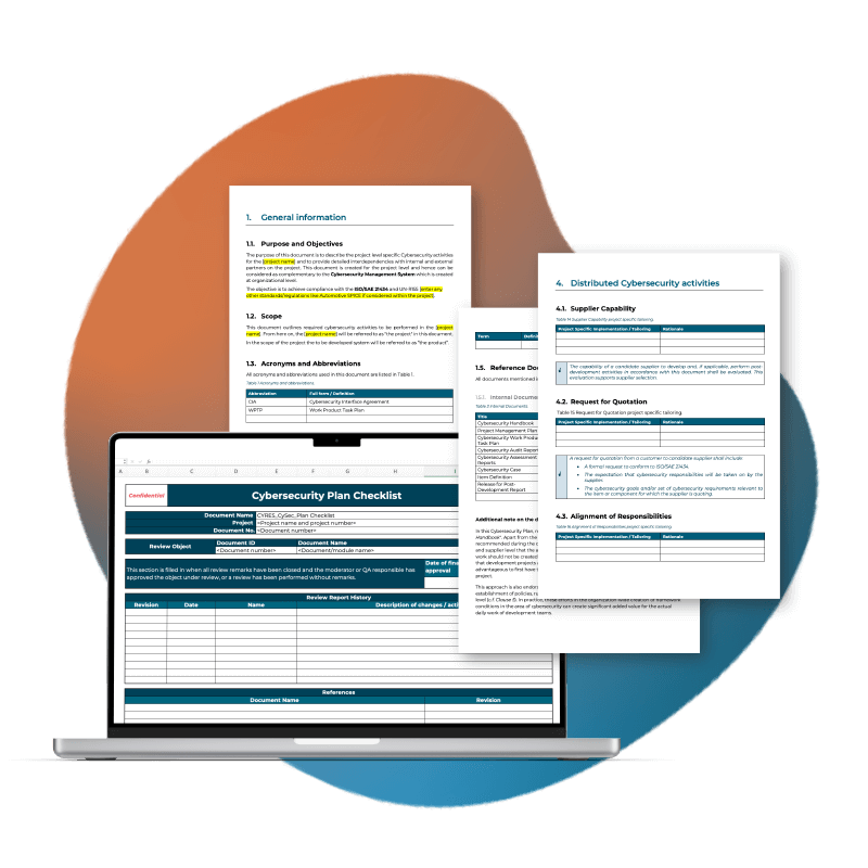 ISO/SAE 21434 Templates as Word/Excel: Download Now | CYEQT Knowledge Base